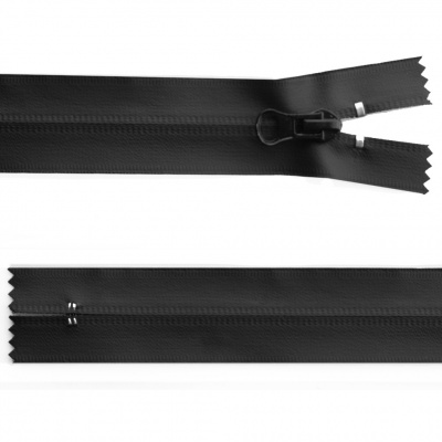Молния водонепроницаемая PVC Т-7, 20 см, неразъемная, цвет чёрный - купить в Ачинске. Цена: 21.56 руб.