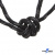 Шнурки #3-10, круглые с наполнителем 130 см, светоотражающие, цв.-чёрный - купить в Ачинске. Цена: 75.38 руб.