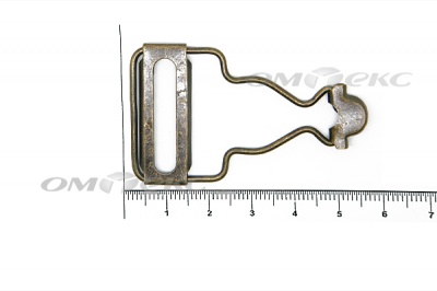 Застежки для комбинезонов металлическая 32 мм Никель (20ШТ)  - купить в Ачинске. Цена: 3.18 руб.