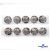 119-02 Кнопки пришивные декоративные металл 25 мм, цв.-никель - купить в Ачинске. Цена: 30.23 руб.