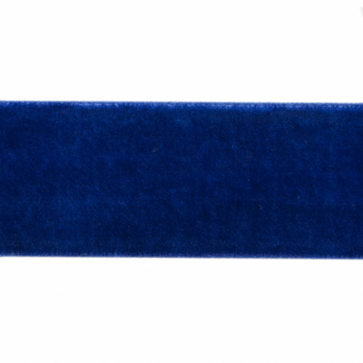 Лента бархатная нейлон, шир.25 мм, (упак. 45,7м), цв.74-василек - купить в Ачинске. Цена: 981.09 руб.