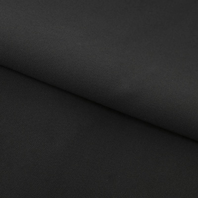 Костюмная ткань "Элис", 220 гр/м2, шир.150 см, цвет чёрный - купить в Ачинске. Цена 308 руб.