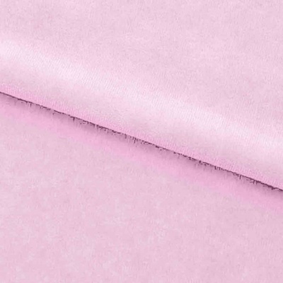 Велюр JS LIGHT 1, 220 гр/м2, шир.150 см, (3,3 м/кг), цвет бл.розовый - купить в Ачинске. Цена 1 055.34 руб.