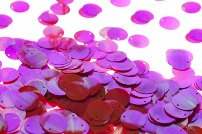 Пайетки "ОмТекс" россыпью,CREAM,круг 20 мм/упак.50+/-2 гр, цв. 15-розовый - купить в Ачинске. Цена: 80.12 руб.