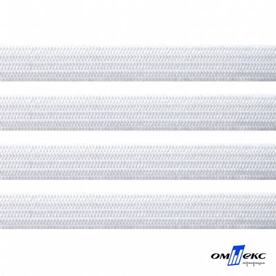 Резинка 8 мм (100+/-1 м) 400 гр/м2 белая бобина "ОМТЕКС" - купить в Ачинске. Цена: 2.48 руб.