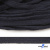 Шнур плетеный d-8 мм плоский, 70% хлопок 30% полиэстер, уп.85+/-1 м, цв.1010-т.синий - купить в Ачинске. Цена: 735 руб.