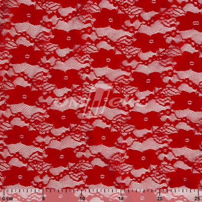 Кружевное полотно стрейч 15A61/RED, 100 гр/м2, шир.150см - купить в Ачинске. Цена 1 580.95 руб.
