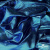 Трикотажное полотно голограмма, шир.140 см, #602 -чёрный/бирюза - купить в Ачинске. Цена 385.88 руб.