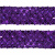 Тесьма с пайетками 12, шир. 35 мм/уп. 25+/-1 м, цвет фиолет - купить в Ачинске. Цена: 1 308.30 руб.
