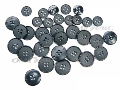 51926/15 мм (4 пр) черные пуговицы (брючные) - купить в Ачинске. Цена: 1.50 руб.