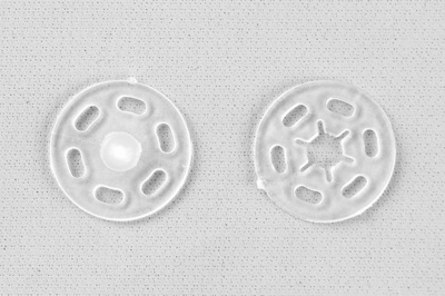 Кнопки пришивные пластиковые 15 мм, блистер 24шт, цв.-прозрачные - купить в Ачинске. Цена: 68.79 руб.
