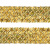 Тесьма с пайетками D16, шир. 35 мм/уп. 25+/-1 м, цвет золото - купить в Ачинске. Цена: 1 281.60 руб.