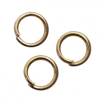 Кольцо  соединительное для бижутерии 5 мм, цв.-золото - купить в Ачинске. Цена: 0.44 руб.