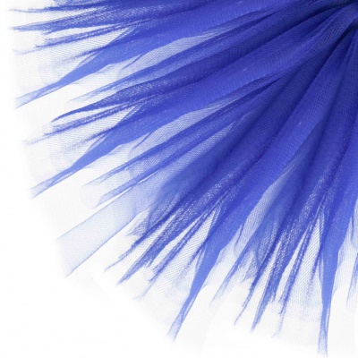 Фатин матовый 16-101, 12 гр/м2, шир.300см, цвет т.синий - купить в Ачинске. Цена 100.92 руб.