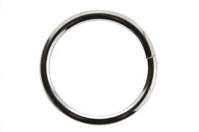 Кольцо металлическое d-38 мм, цв.-никель - купить в Ачинске. Цена: 4.89 руб.