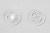 Кнопки пришивные пластиковые 13 мм, блистер 24шт, цв.-прозрачные - купить в Ачинске. Цена: 62.27 руб.