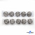 119-01 Кнопки пришивные декоративные металл 21 мм, цв.-никель - купить в Ачинске. Цена: 21.54 руб.