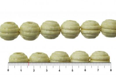 0309-Бусины деревянные "ОмТекс", 16 мм, упак.50+/-3шт, цв.035-белый - купить в Ачинске. Цена: 62.22 руб.