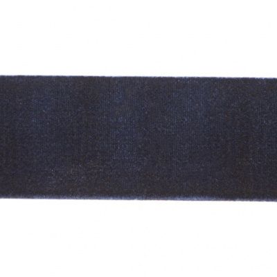 Лента бархатная нейлон, шир.25 мм, (упак. 45,7м), цв.180-т.синий - купить в Ачинске. Цена: 800.84 руб.
