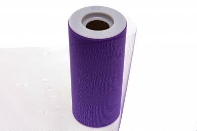 Фатин в шпульках 16-85, 10 гр/м2, шир. 15 см (в нам. 25+/-1 м), цвет фиолетовый - купить в Ачинске. Цена: 100.69 руб.