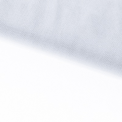 Трикотажное полотно Тюль Кристалл, 100% полиэфир, 16-01/белый, 15гр/м2, шир.160см. - купить в Ачинске. Цена 129.70 руб.