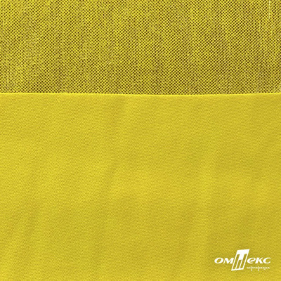 Трикотажное полотно голограмма, шир.140 см, #602 -жёлтый/жёлтый - купить в Ачинске. Цена 385.88 руб.