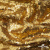 Трикотажное полотно, Сетка с пайетками,188 гр/м2, шир.140 см, цв.-тем.золото (#51) - купить в Ачинске. Цена 505.15 руб.