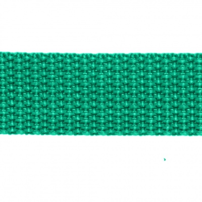 Стропа текстильная, шир. 25 мм (в нам. 50+/-1 ярд), цвет яр.зелёный - купить в Ачинске. Цена: 397.52 руб.