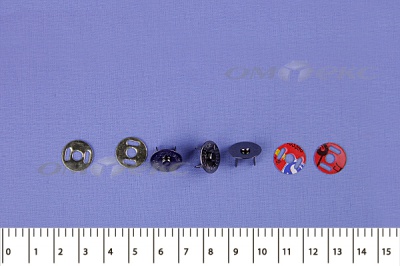 Кнопки магнитные МКМ-02, диам. 18 мм, чёрный никель - купить в Ачинске. Цена: 14.49 руб.