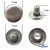 Кнопка металлическая "Альфа" с пружиной, 15 мм (уп. 720+/-20 шт), цвет никель - купить в Ачинске. Цена: 1 466.73 руб.