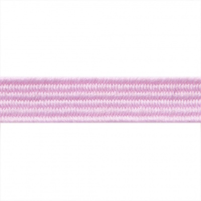 Резиновые нити с текстильным покрытием, шир. 6 мм ( упак.30 м/уп), цв.- 80-розовый - купить в Ачинске. Цена: 155.22 руб.