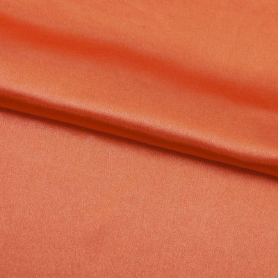 Поли креп-сатин 18-1445, 120 гр/м2, шир.150см, цвет оранжевый - купить в Ачинске. Цена 155.57 руб.