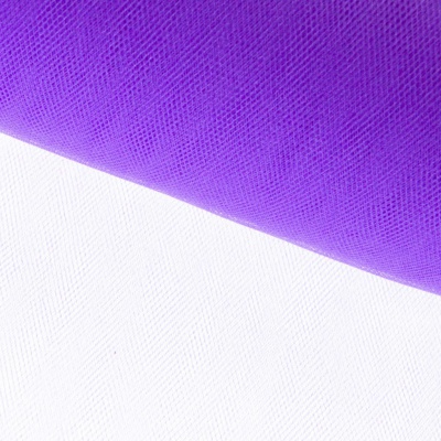 Фатин блестящий 16-85, 12 гр/м2, шир.300см, цвет фиолетовый - купить в Ачинске. Цена 109.72 руб.