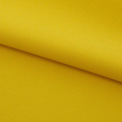 Креп стрейч Амузен 14-0756, 85 гр/м2, шир.150см, цвет жёлтый - купить в Ачинске. Цена 194.07 руб.