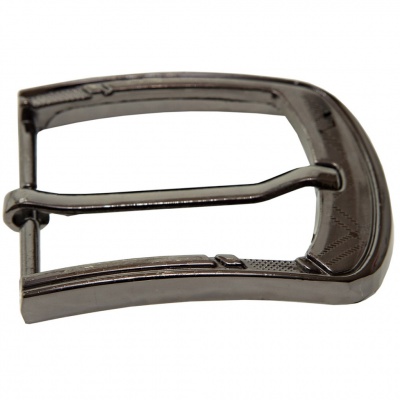 Пряжка металлическая для мужского ремня SC035#3 (шир.ремня 40 мм), цв.-тем.никель - купить в Ачинске. Цена: 43.93 руб.