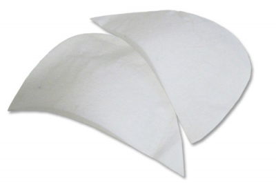 Плечевые накладки И-8 НЦ, составные, цвет белый - купить в Ачинске. Цена: 47.27 руб.