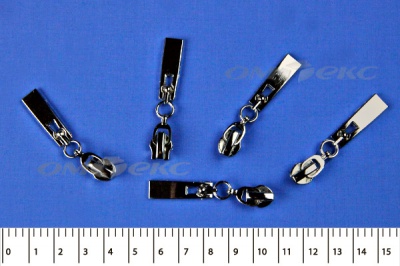 Слайдер декоративный, металлический №1/спираль Т7/никель - купить в Ачинске. Цена: 6.29 руб.