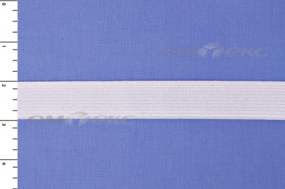 Резинка, 410 гр/м2, шир. 10 мм (в нам. 100 +/-1 м), белая бобина - купить в Ачинске. Цена: 3.31 руб.