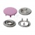 Кнопка рубашечная (закрытая) 9,5мм - эмаль, цв.003 - розовый - купить в Ачинске. Цена: 5.74 руб.