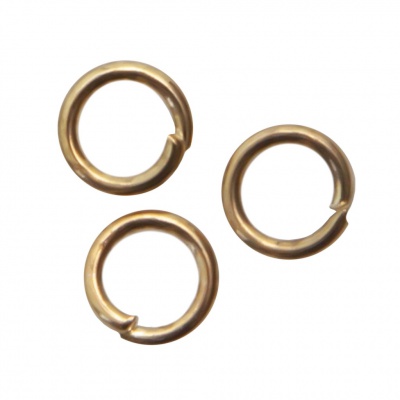 Кольцо  соединительное для бижутерии 4 мм, цв.-золото - купить в Ачинске. Цена: 0.41 руб.