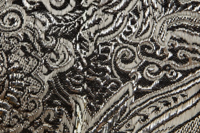 Ткань костюмная жаккард №11, 140 гр/м2, шир.150см, цвет тем.серебро - купить в Ачинске. Цена 383.29 руб.
