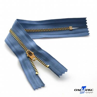 Молнии джинсовые металл т-4, 18 см латунь (YG), цв.-деним (231) - купить в Ачинске. Цена: 21.57 руб.