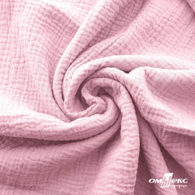 Ткань Муслин, 100% хлопок, 125 гр/м2, шир. 135 см   Цв. Розовый Кварц   - купить в Ачинске. Цена 337.25 руб.