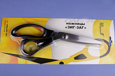 Ножницы ЗИГ-ЗАГ "MAXWELL" 230 мм - купить в Ачинске. Цена: 1 041.25 руб.