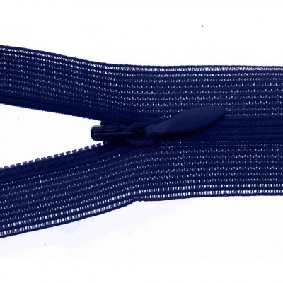 Молния потайная Т3 919, 60 см, капрон, цвет т.синий - купить в Ачинске. Цена: 10.13 руб.