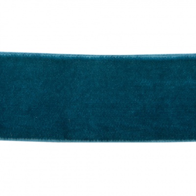 Лента бархатная нейлон, шир.25 мм, (упак. 45,7м), цв.65-изумруд - купить в Ачинске. Цена: 981.09 руб.