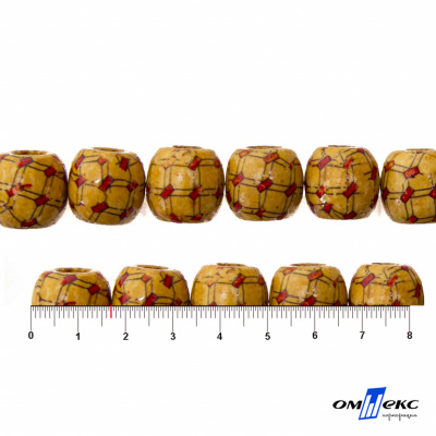 0189-Бусины деревянные "ОмТекс", 17 мм, упак.50+/-3шт - купить в Ачинске. Цена: 83.66 руб.