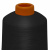 Нитки текстурированные кручёные, намот. 15 000 м, цвет чёрный - купить в Ачинске. Цена: 237.24 руб.