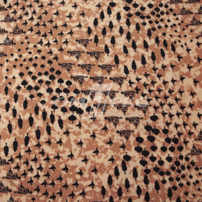 Плательная ткань "Софи" 12.2, 75 гр/м2, шир.150 см, принт этнический - купить в Ачинске. Цена 241.49 руб.