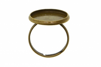 Заготовка для рукоделия металлическая фигурная для кольца 15мм - купить в Ачинске. Цена: 7.44 руб.